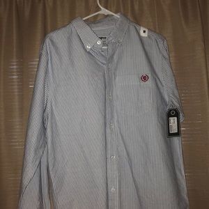 Long sleeve medium stripped shirt with tags